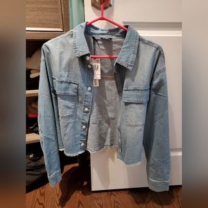 Cropped jean jacket